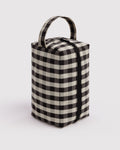 Dopp Kit - Black and Cream Gingham