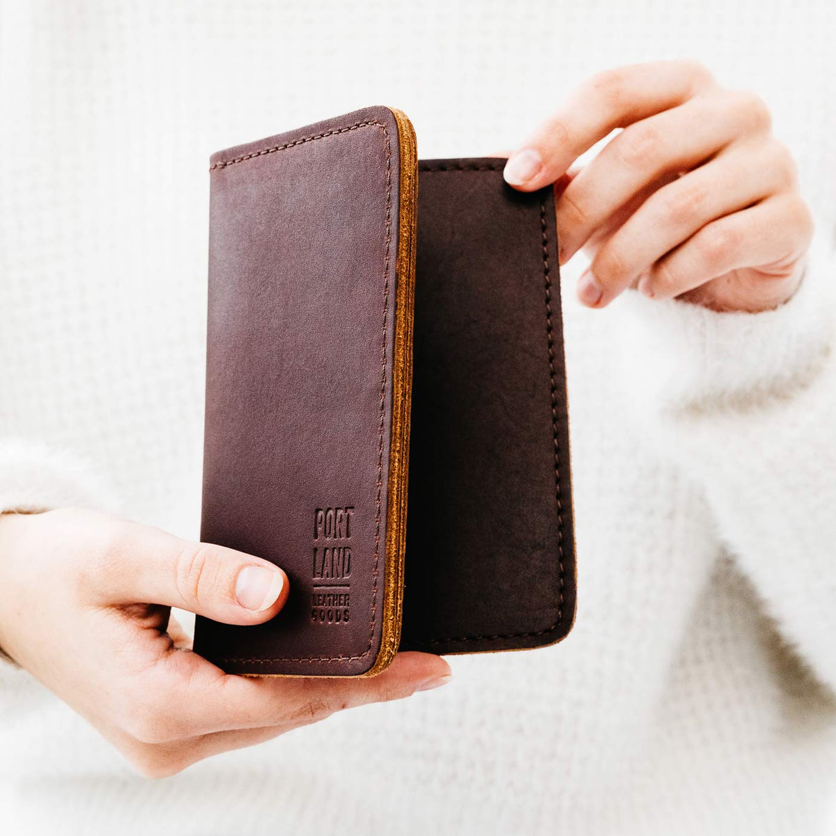 Almost Perfect' Leather Modern Passport Holder