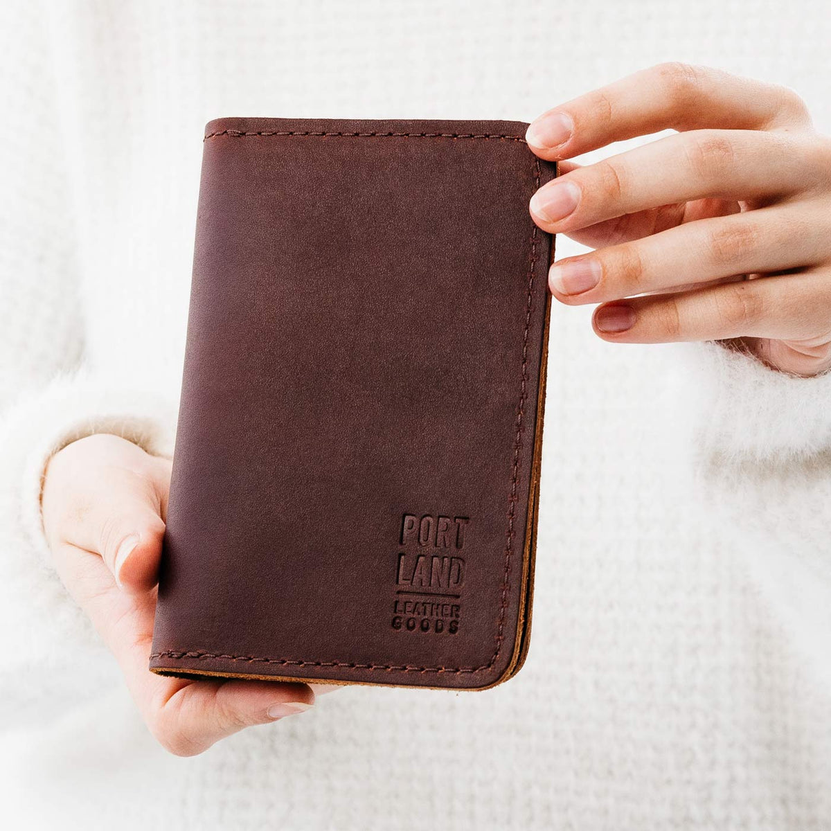 Almost Perfect' Leather Modern Passport Holder
