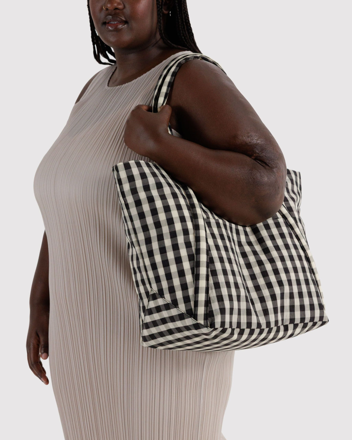 Cloud Bag - Black and Cream Gingham - image 2
