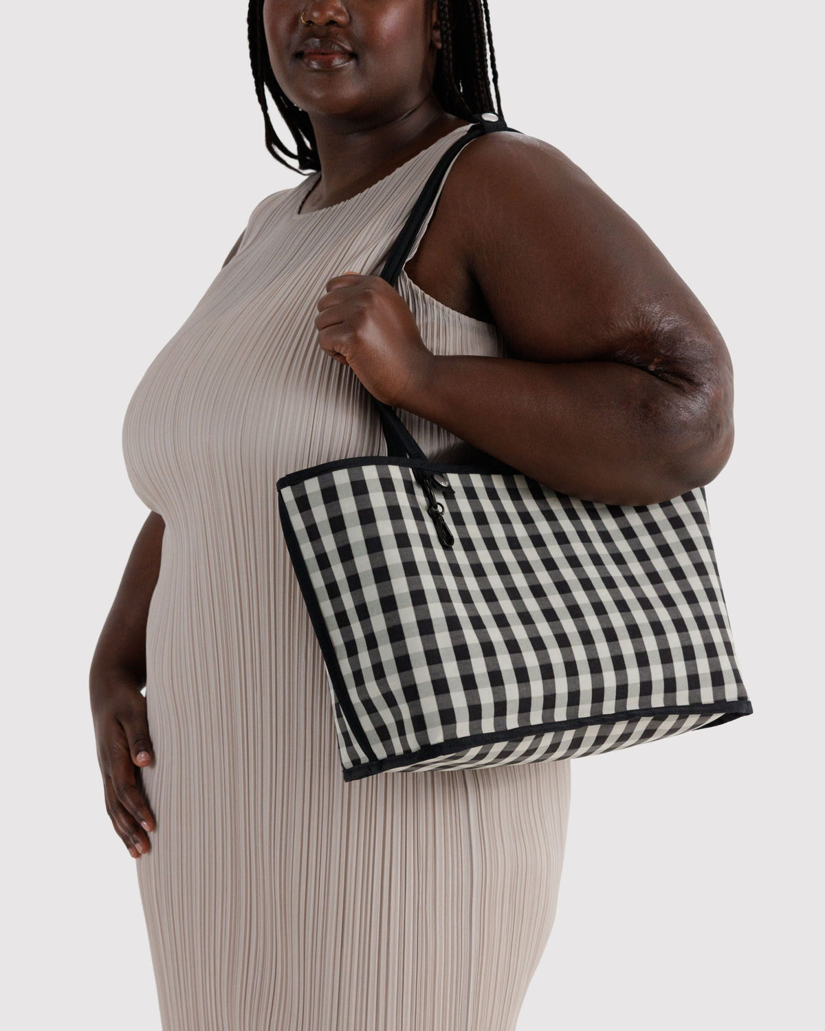 Medium Nylon Reversible Tote - Black Mix - image 4