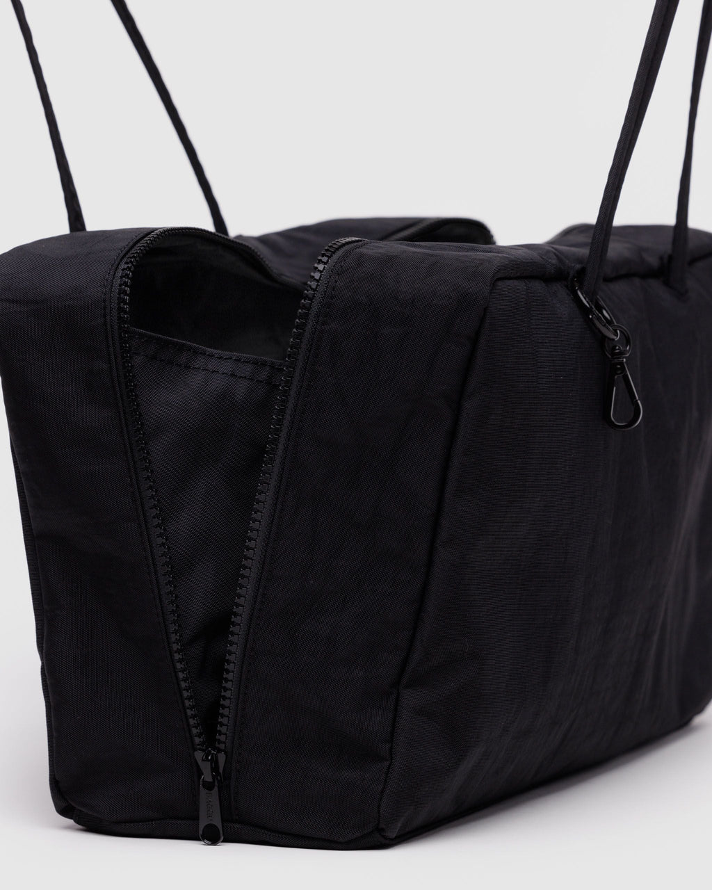 Medium Nylon Bowler Bag - Black - image 3