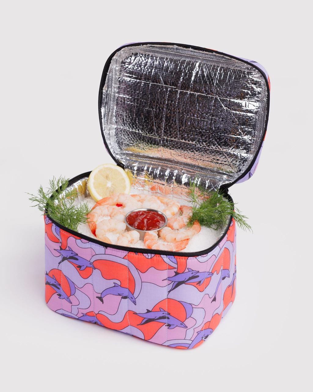 Puffy Lunch Bag - Dolphins - image 2