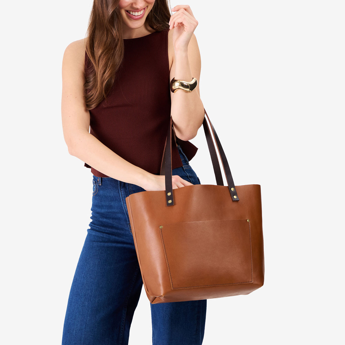 Almost Perfect' Leather Tote Bag