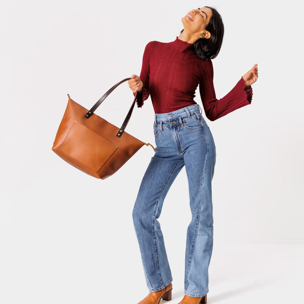 Almost Perfect' Leather Tote Bag
