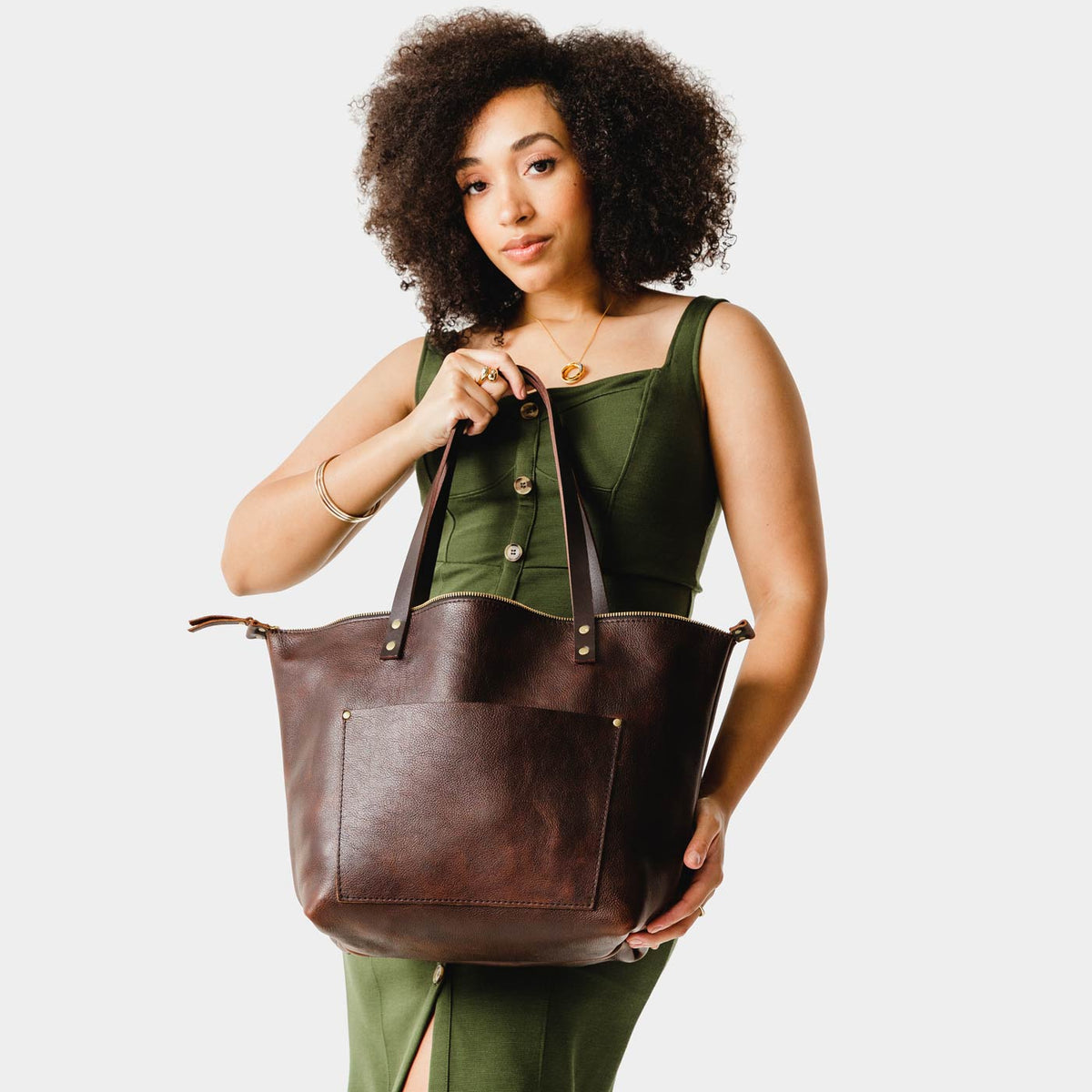 Almost Perfect' Leather Tote Bag