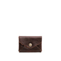 Coldbrew | Small leather card wallet with scalloped edge