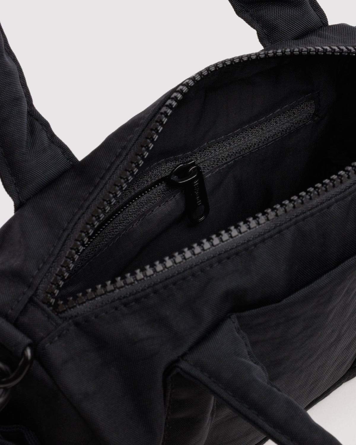Small Nylon Duffle Bag - Black - image 5