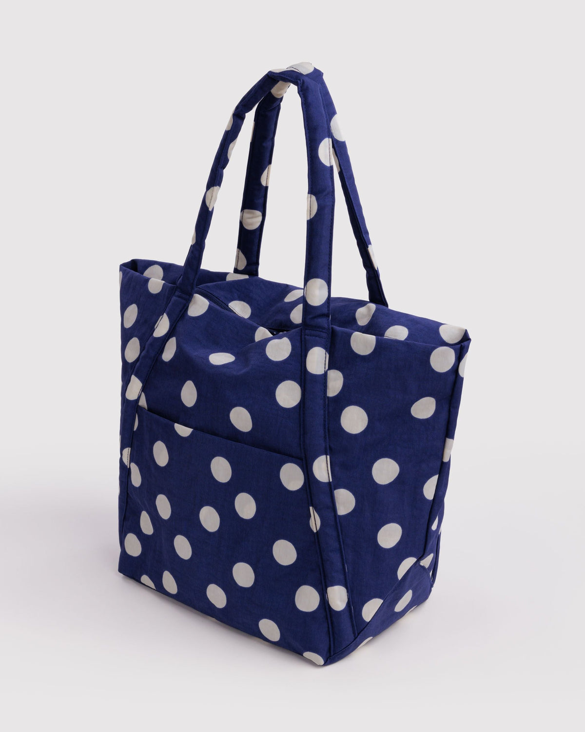 Cloud Bag - Navy and Cream Polka Dot - image 3