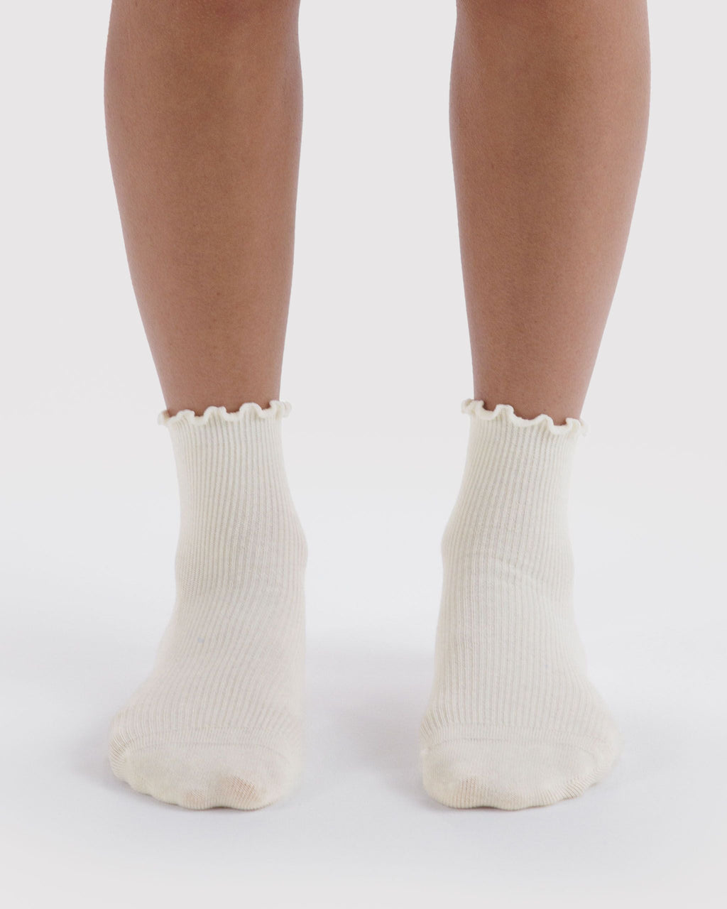 Lettuce Edge Sock Set of 2 - White - image 2