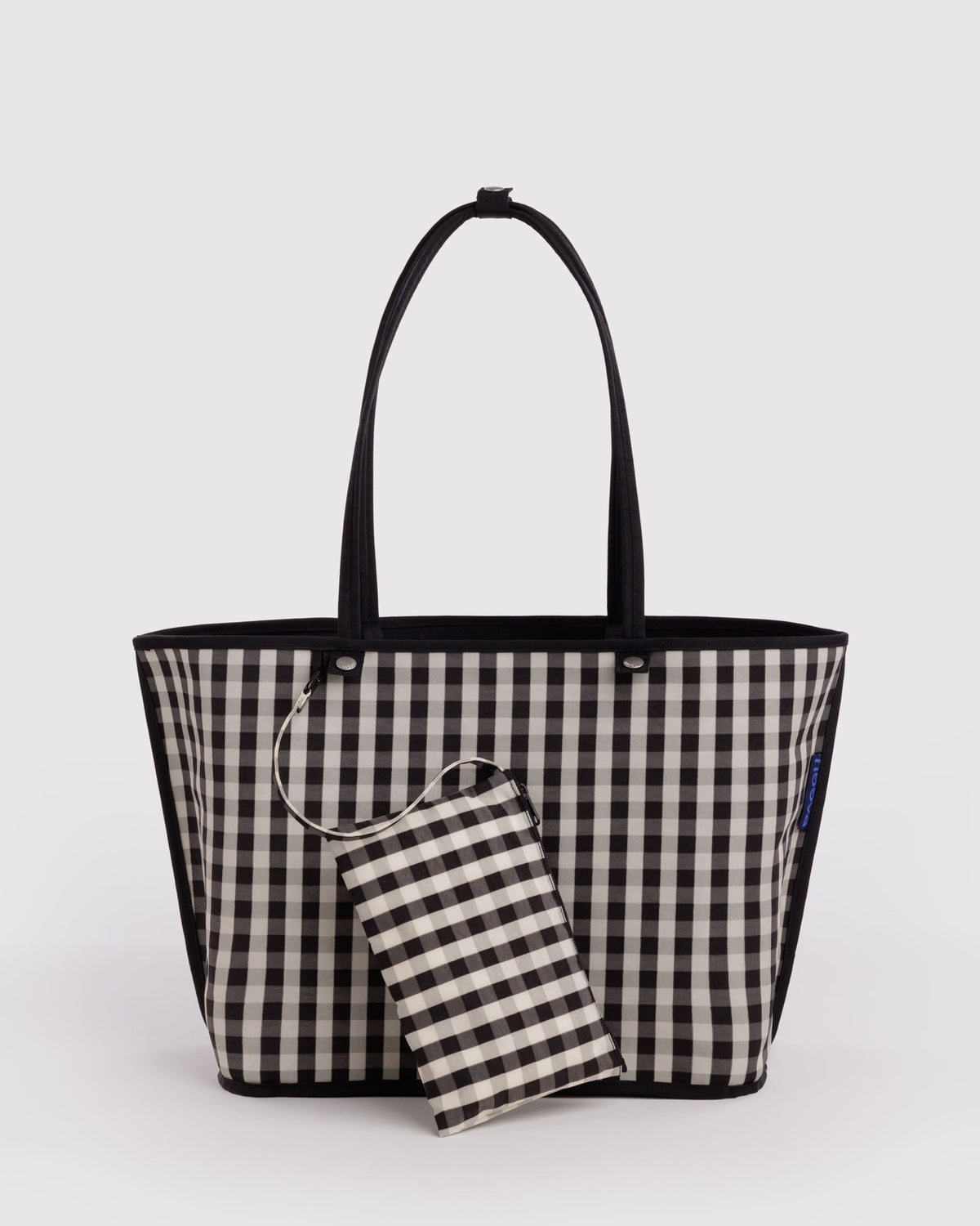 Large Nylon Reversible Tote - Black Mix - image 2