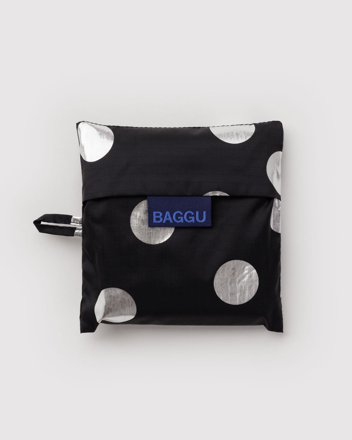 Standard Baggu - Silver Metallic Polka Dot - image 3