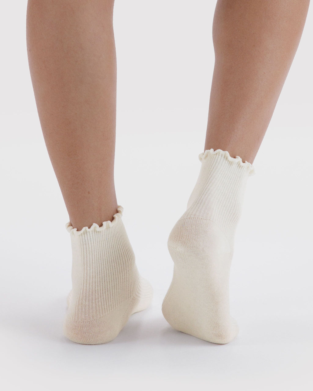 Lettuce Edge Sock Set of 2 - White - image 3