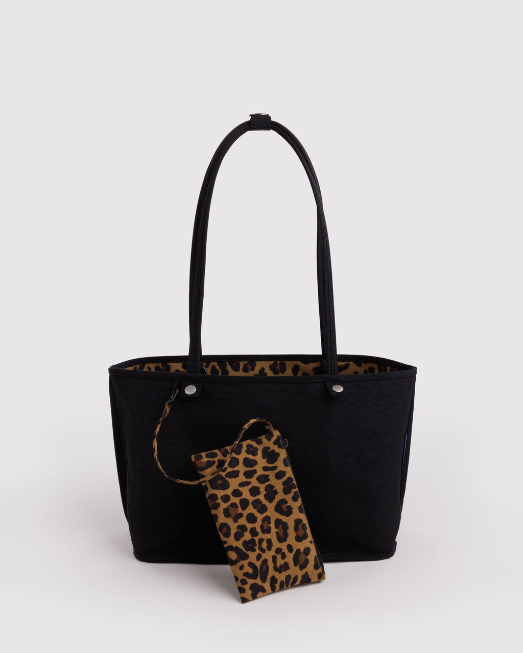 Medium Nylon Reversible Tote - Leopard Mix - image 2