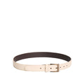 Marble | Leather belt with antiqued brass buckle